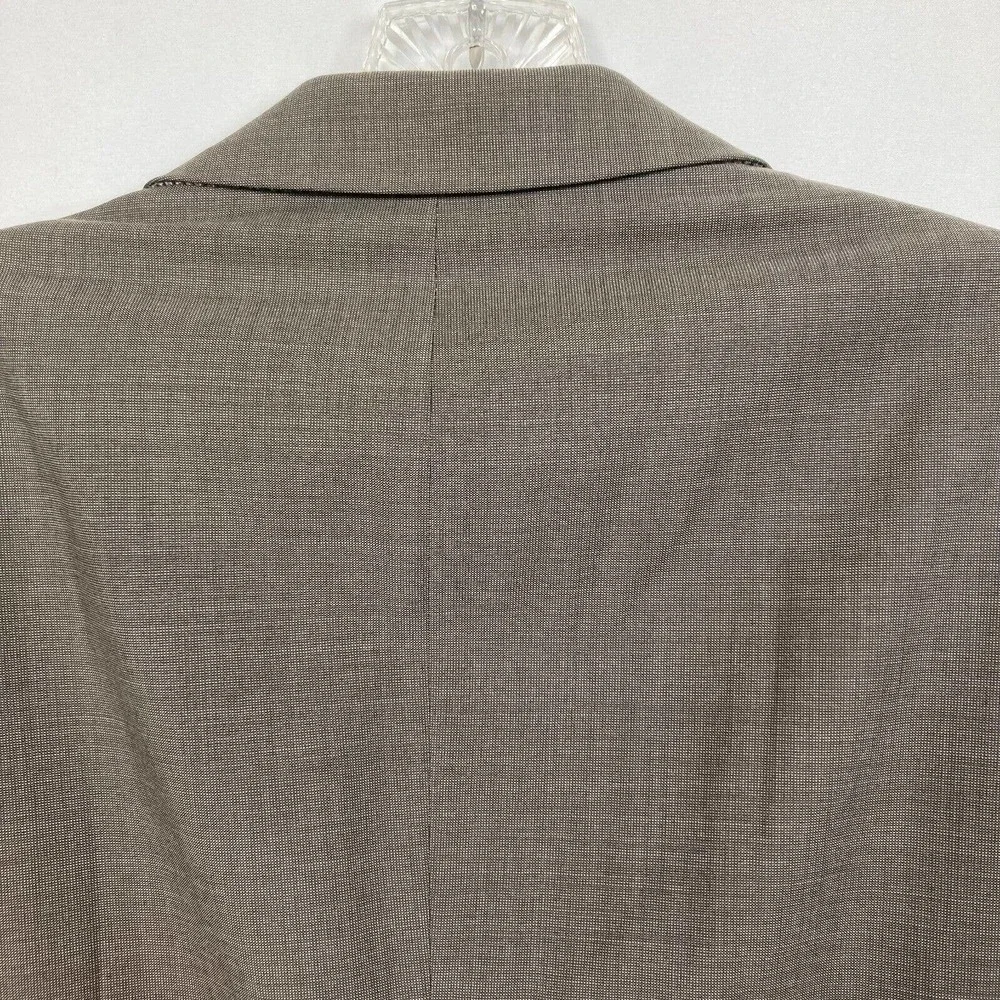 Hugo Boss Jacket Mens Sz 42L Super 100‎ Beige Wool Single-Breasted Blazer Suit